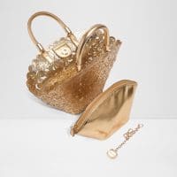 کیف زنانه دوشی و دستی طلایی آلدو ELEGENTA – ALDO