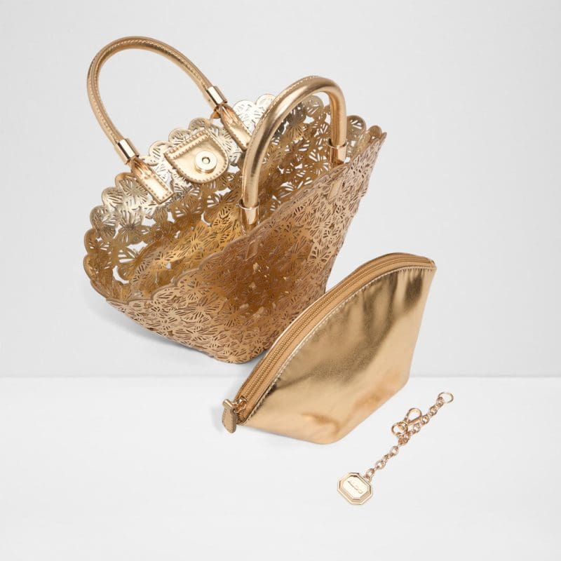 کیف زنانه دوشی و دستی طلایی آلدو ELEGENTA – ALDO