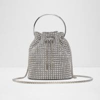 کیف زنانه دوشی و دستی نقره‌ای آلدو BLINGBUCKET – ALDO