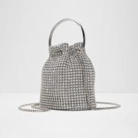 کیف زنانه دوشی و دستی نقره‌ای آلدو BLINGBUCKET – ALDO