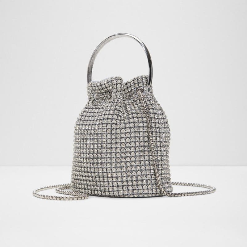 کیف زنانه دوشی و دستی نقره‌ای آلدو BLINGBUCKET – ALDO