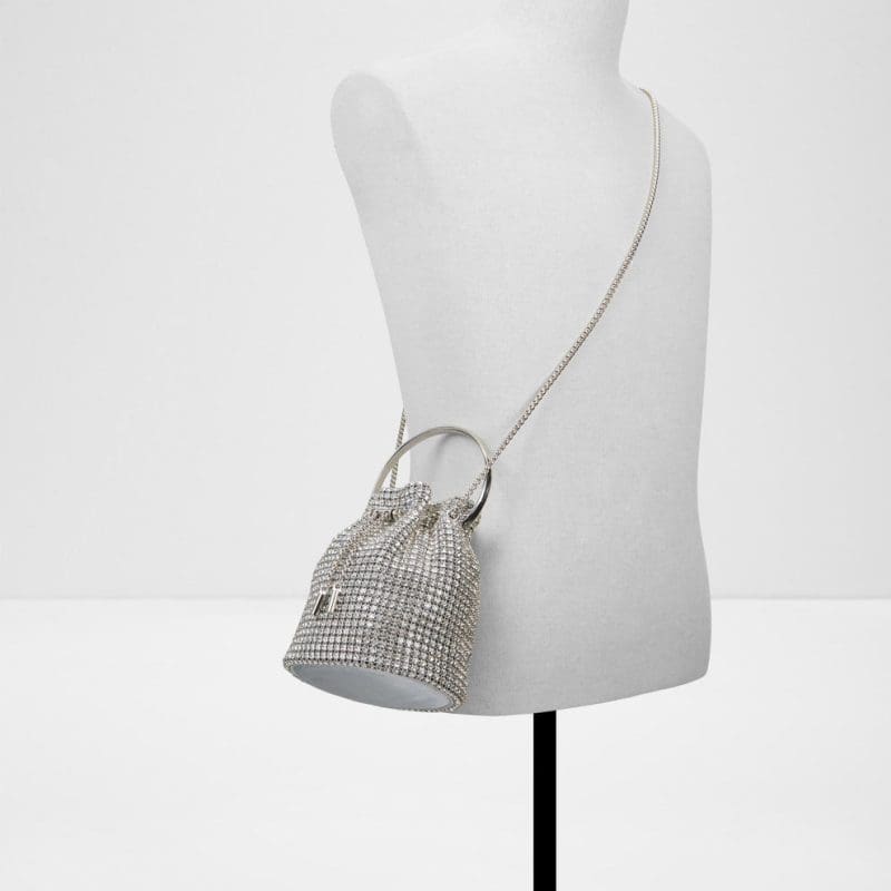 کیف زنانه دوشی و دستی نقره‌ای آلدو BLINGBUCKET – ALDO