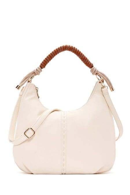 کیف زنانه دوشی کرم بند بلند دری مد