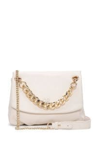 کیف زنانه دوشی کرم بند زنجیری بلند دری مد