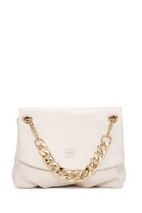 کیف زنانه دوشی کرم بند زنجیری بلند دری مد