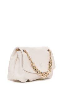 کیف زنانه دوشی کرم بند زنجیری بلند دری مد