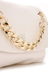 کیف زنانه دوشی کرم بند زنجیری بلند دری مد