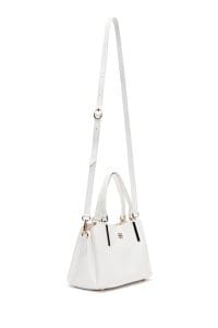 کیف زنانه سفید دوشی بلند دری مد