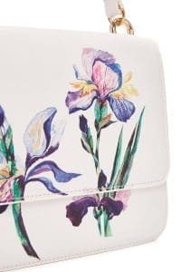 کیف زنانه طرح‌دار سفید دوشی بلند دری مد