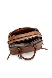 کیف زنانه قهوه‌ای دوشی بلند دری مد