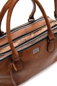 کیف زنانه قهوه‌ای دوشی بلند دری مد