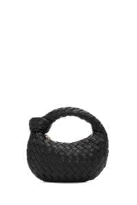 کیف زنانه مشکی بافت‌دار مینی دستی دری مد