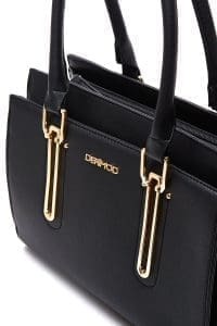 کیف زنانه مشکی دوشی بلند دری مد