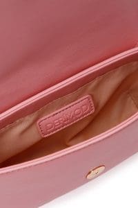 کیف زنانه مینی دستی صورتی زنجیردار دری مد