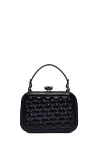 کیف زنانه نگین‌دار مشکی دوشی بلند دری مد