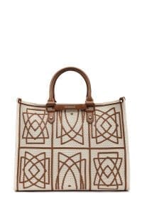 کیف زنانه پارچه‌ای دستی کمِل بند بلند چاپ‌دار دری مد