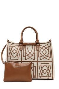 کیف زنانه پارچه‌ای دستی کمِل بند بلند چاپ‌دار دری مد