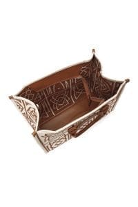 کیف زنانه پارچه‌ای دستی کمِل بند بلند چاپ‌دار دری مد