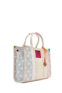 کیف زنانه پارچه‌ای رنگی دوشی بلند دری مد