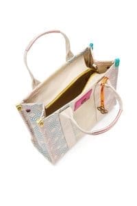 کیف زنانه پارچه‌ای رنگی دوشی بلند دری مد