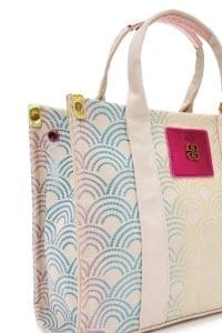 کیف زنانه پارچه‌ای رنگی دوشی بلند دری مد