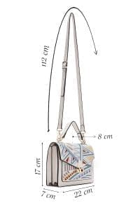 کیف زنانه چاپ‌دار رنگی دوشی بلند دری مد