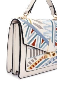 کیف زنانه چاپ‌دار رنگی دوشی بلند دری مد