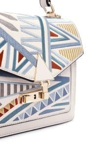 کیف زنانه چاپ‌دار رنگی دوشی بلند دری مد