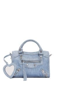 کیف زنانه کراس بادی آبی دوشی بلند جین دری مد