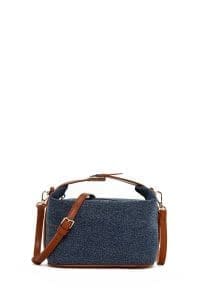 کیف زنانه کراس بادی آبی دوشی بلند دری مد