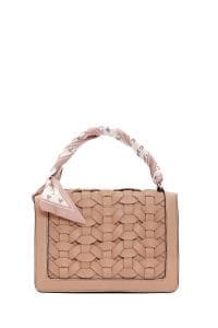 کیف زنانه کراس بادی قهوه‌ای روشن دوشی بلند مینی دری مد