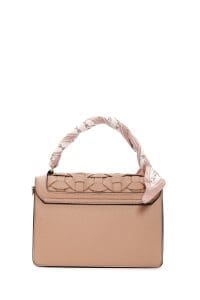 کیف زنانه کراس بادی قهوه‌ای روشن دوشی بلند مینی دری مد