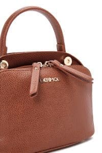 کیف زنانه کراس بادی قهوه‌ای روشن دوشی بلند دری مد