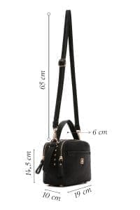 کیف زنانه کراس بادی مشکی دوشی بلند دری مد