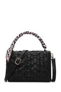 کیف زنانه کراس بادی مشکی دوشی بلند مینی دری مد