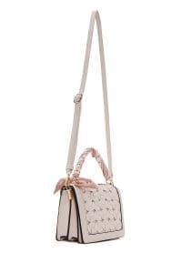 کیف زنانه کراس بادی کرم دوشی بلند مینی دری مد