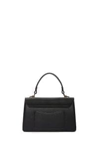 کیف زنانه کراس بادی کلاسیک مشکی چاپ‌دار دوشی بلند دری مد