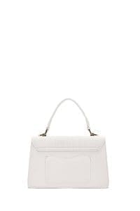 کیف زنانه کراس بادی کلاسیک کرم چاپ‌دار دوشی بلند دری مد