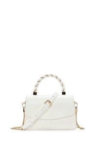 کیف زنانه کراس‌بادی سفید بند بلند دری مد