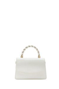 کیف زنانه کراس‌بادی سفید بند بلند دری مد