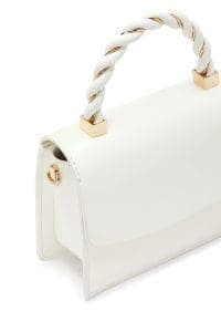 کیف زنانه کراس‌بادی سفید بند بلند دری مد