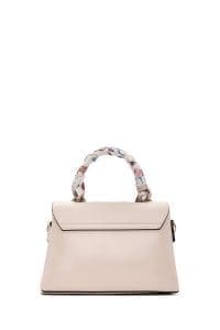 کیف زنانه کرم دوشی بلند با جزئیات تزئینی دری مد