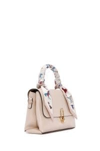 کیف زنانه کرم دوشی بلند با جزئیات تزئینی دری مد