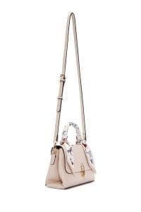 کیف زنانه کرم دوشی بلند با جزئیات تزئینی دری مد