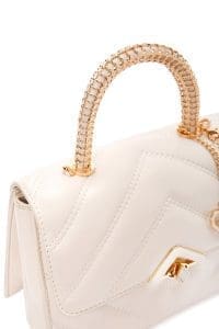 کیف زنانه کرم دوشی بلند کاپیتونه دری مد