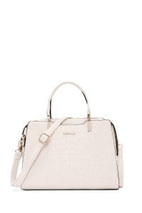 کیف زنانه کرم کروکدیل دستی دری مد