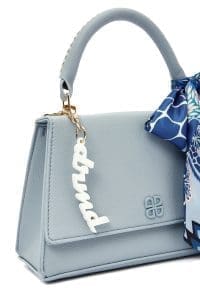 کیف زنانه کلاسیک آبی دوشی بلند دری مد