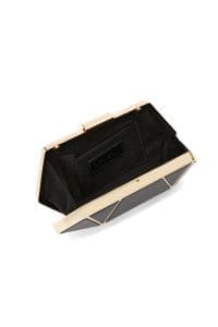 کیف مجلسی زنانه مشکی بند بلند زنجیری مینی جعبه‌ای دری مد