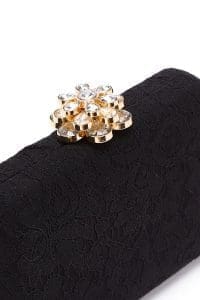 کیف مینی کلاچ زنانه مشکی بند بلند زنجیری دری مد