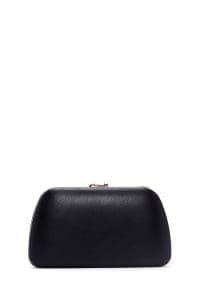 کیف مینی کلاچ زنانه مشکی بند بلند زنجیری دری مد